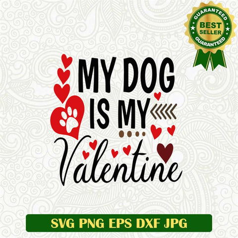 Dog Valentine Svg