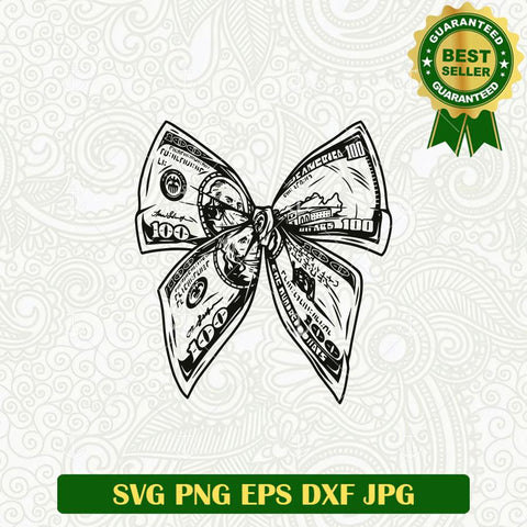 Dollar Money Bow Tie SVG