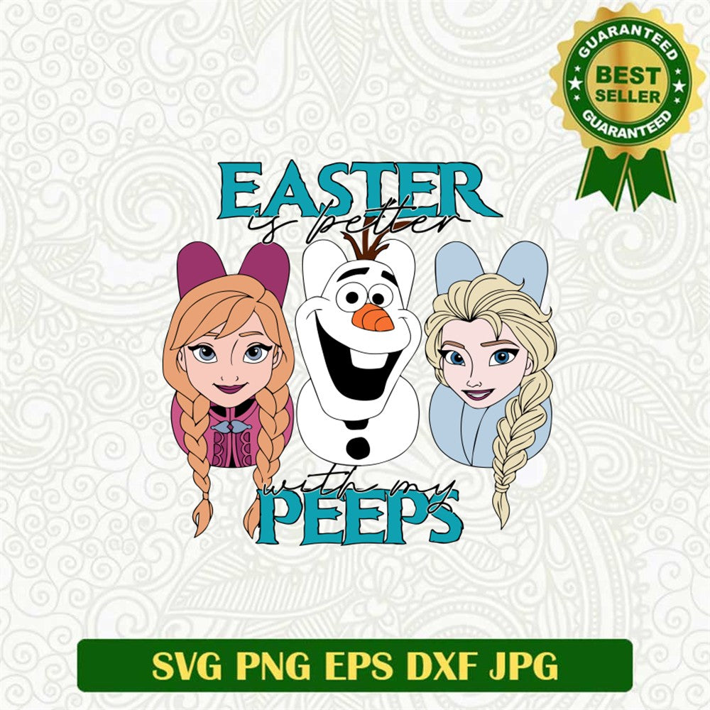 Easter Peeps Frozen Characters Svg