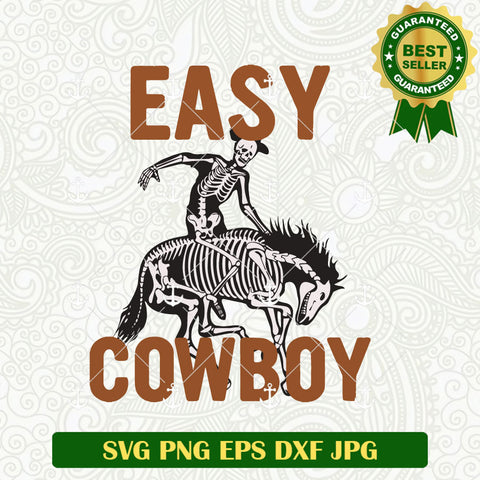 Easy Cowboy Skull SVG
