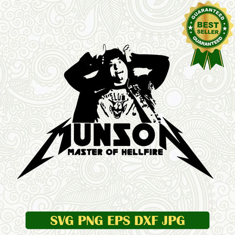 Eddie munson master of hellfire SVG, Eddie Munson Strangers Thing SVG PNG
