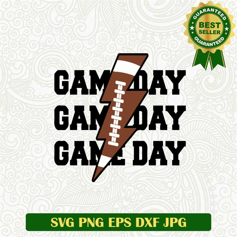 Energetic Football Day Svg