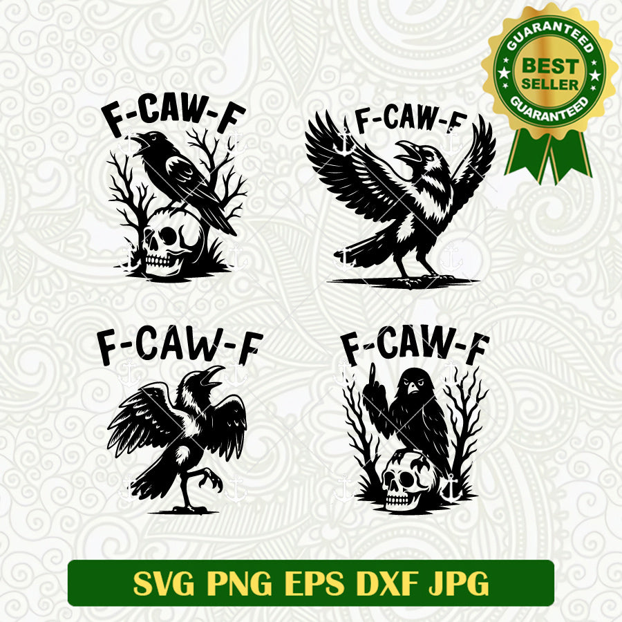 F Caw F Raven bundle SVG