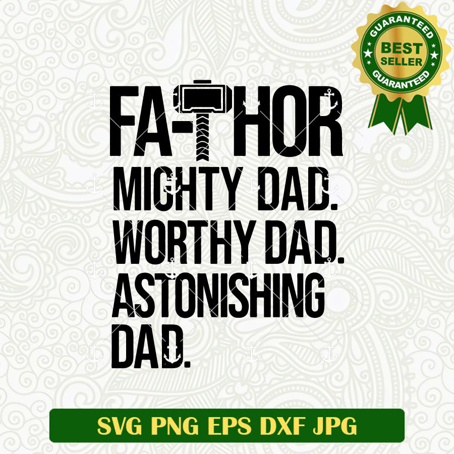 Fa-Thor Mighty Dad SVG