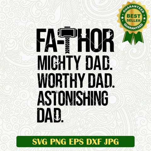 Fa-Thor Mighty Dad SVG