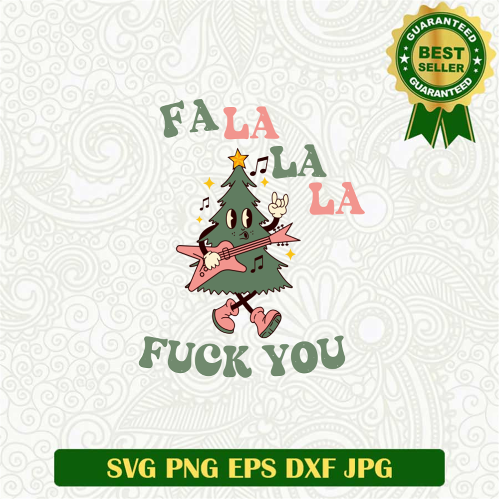  Fa La La Christmas Tree SVG