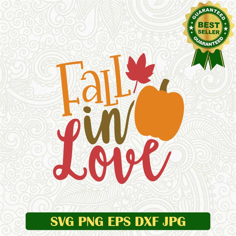 Fall in Love SVG