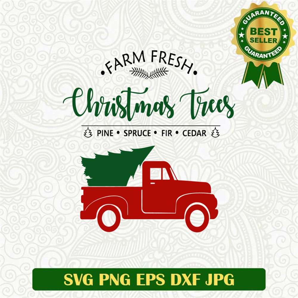 Farm Fresh  Christmas Farmhouse SVG