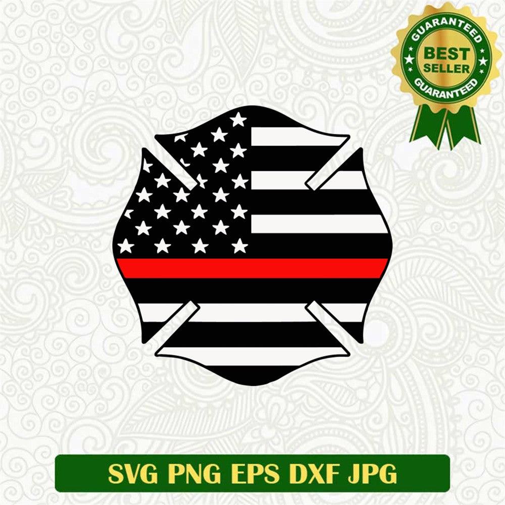 Fire Dept Badge America Svg