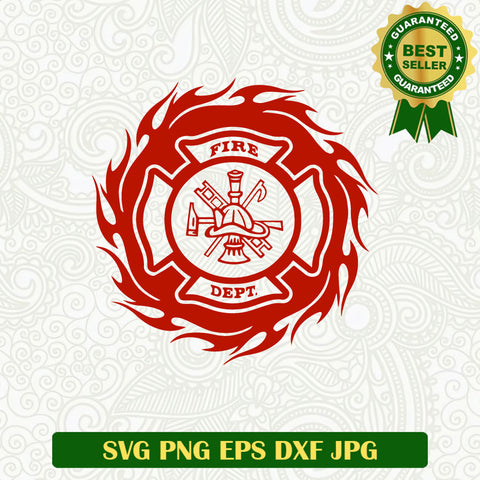 Fire Dept Firefighter SVG, Firefighter logo SVG PNG