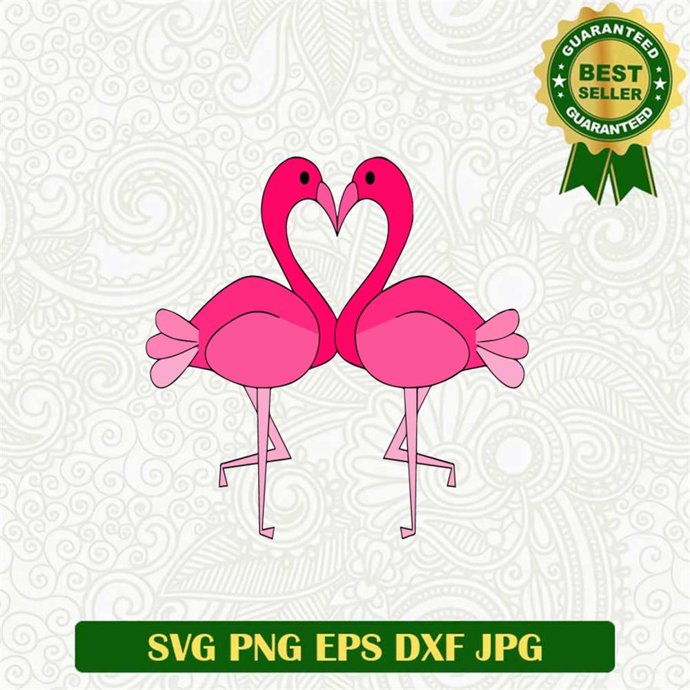 Flamingo Couple Svg