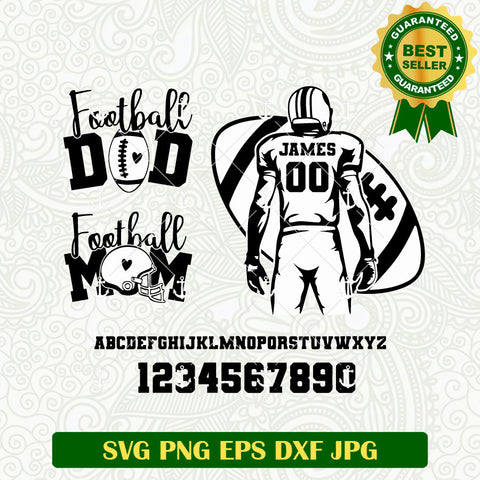 Football Dad Mom SVG Cut File