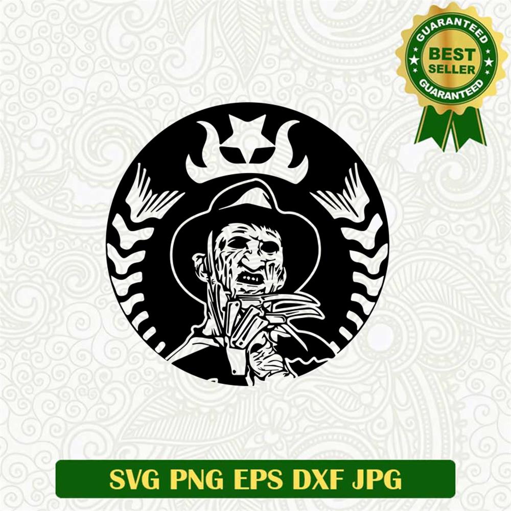 Freddy Frueger Starbucks logo SVG