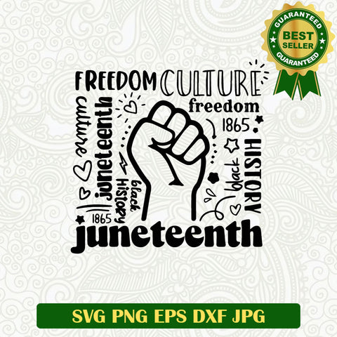 Freedom Culture Juneteenth SVG, Juneteenth 1865 Free ish SVG, Black History SVG