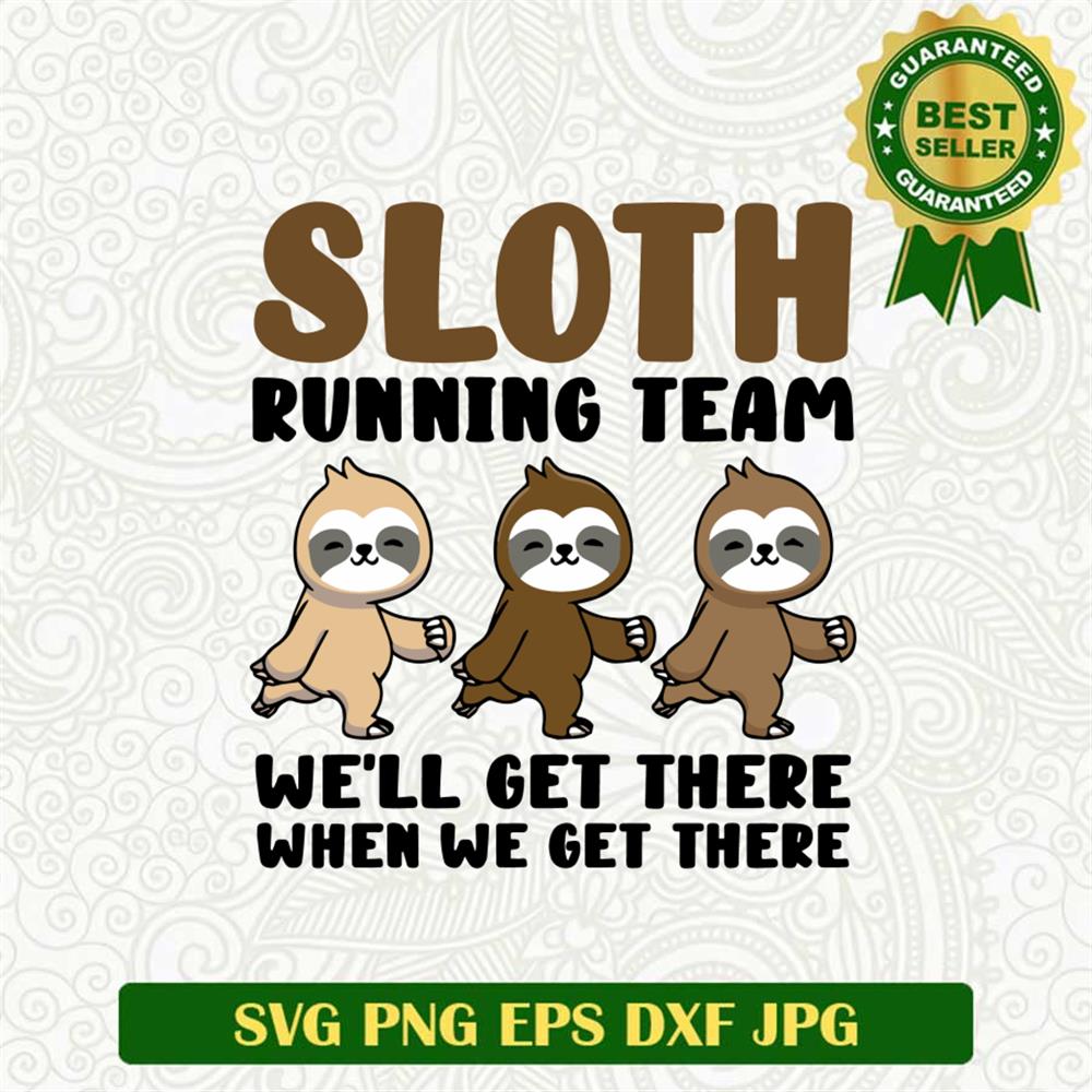 Funny Sloth Jogger SVG