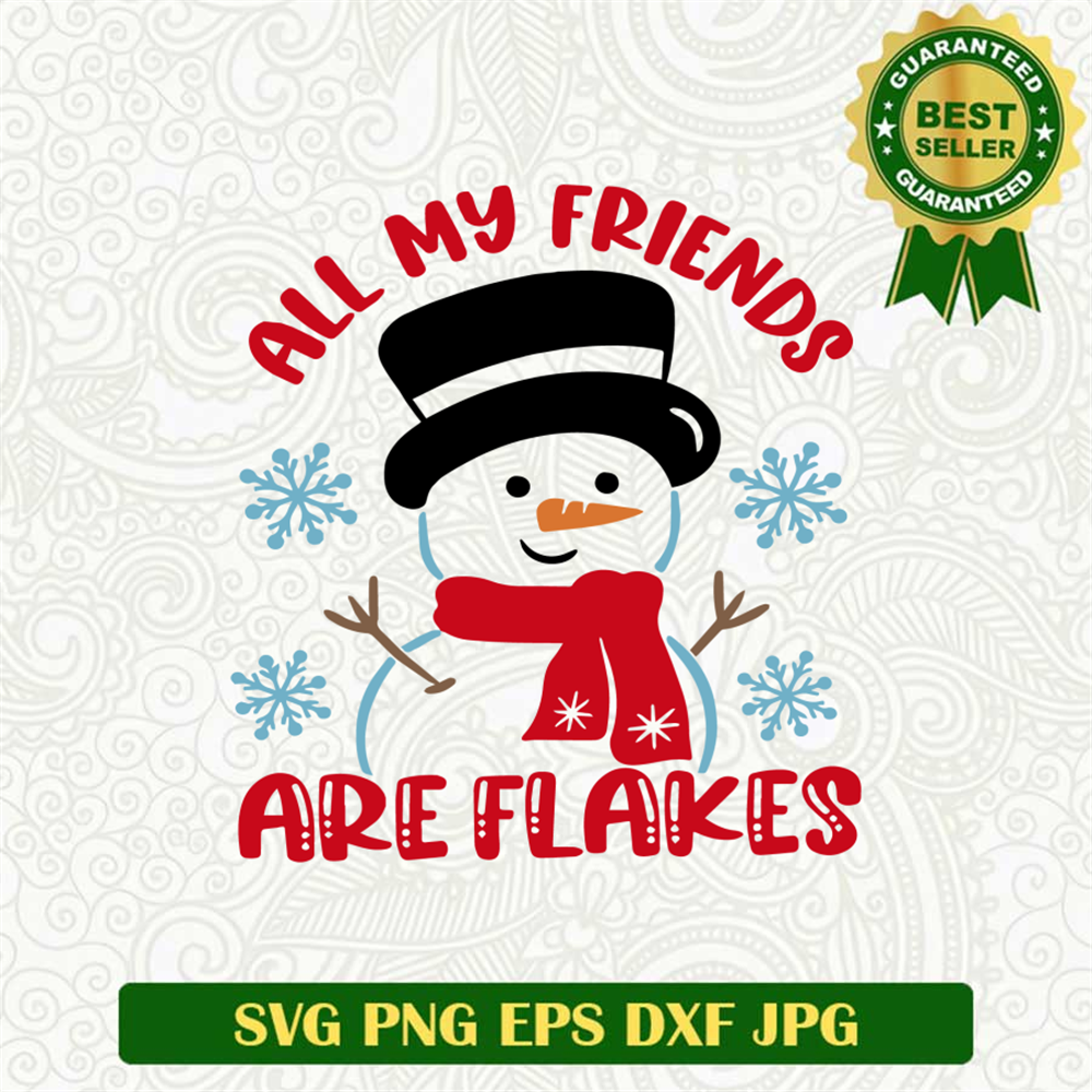 Funny Snowman Christmas Kids SVG