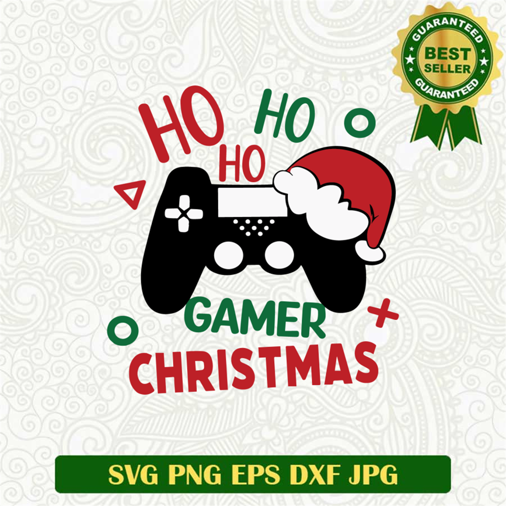 Gamer Christmas Game Controller SVG