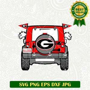 Georgia Bulldogs Cars SVG