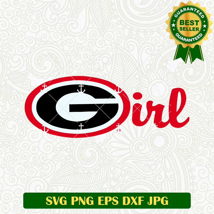 Georgia Bulldogs football Girl SVG