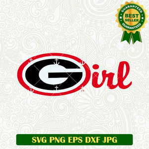 Georgia Bulldogs football Girl SVG