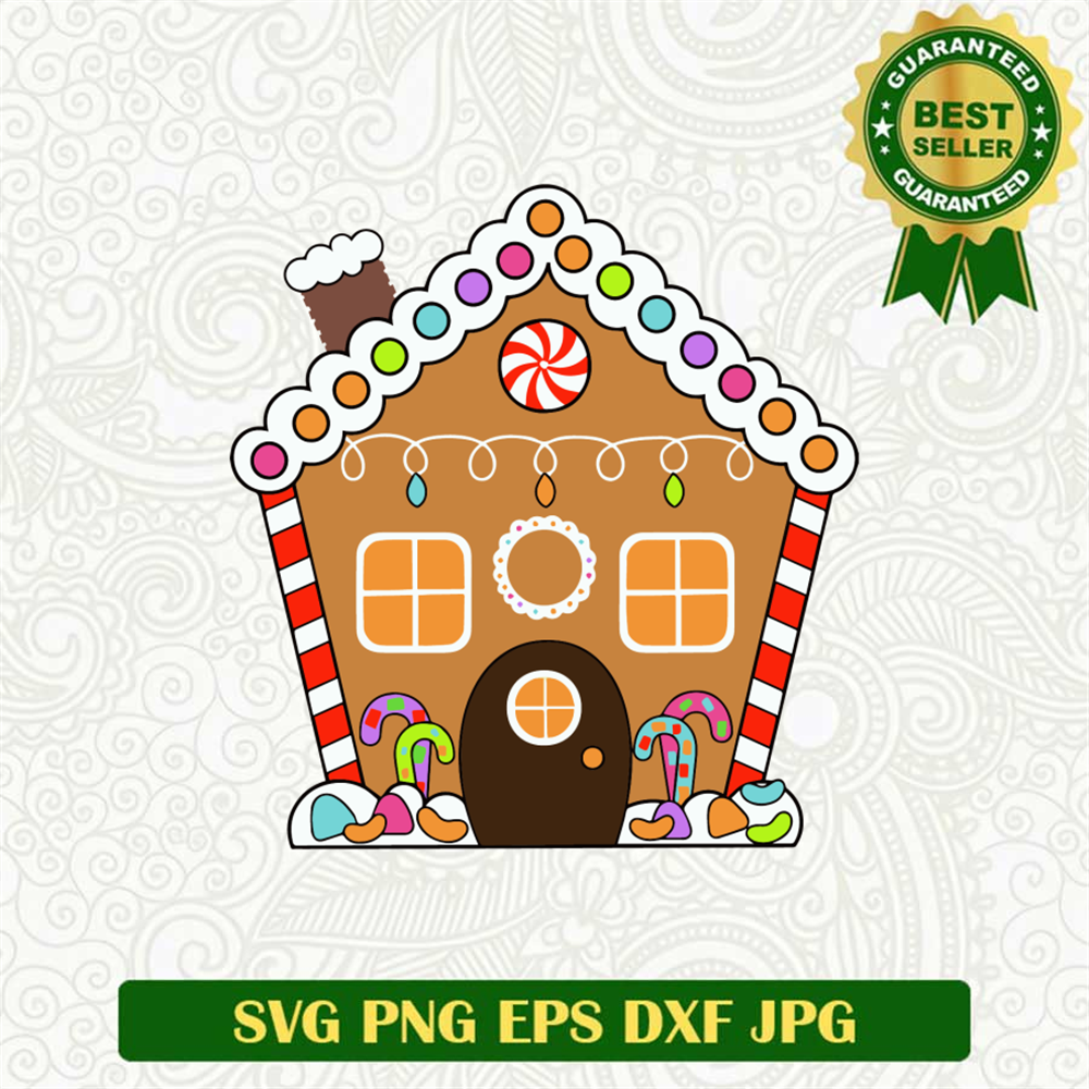 Gingerbread House Christmas SVG