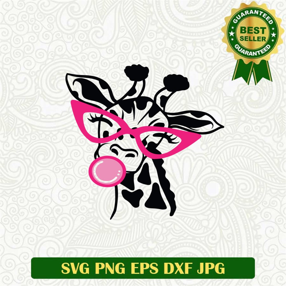 Giraffe bubble SVG