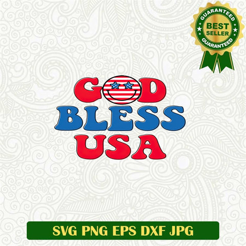 God Bless USA Svg