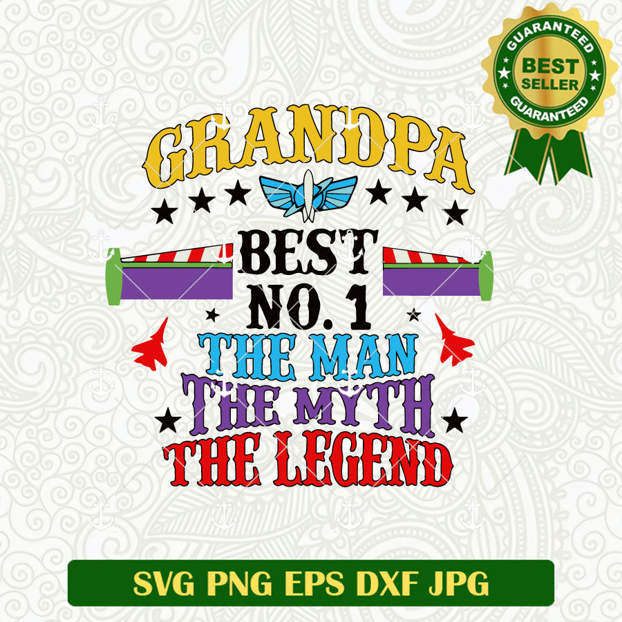 Grandpa Best The Man The Myth The Legend SVG