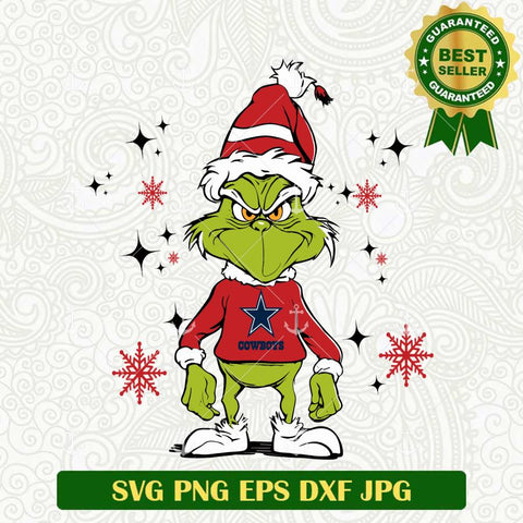 Grinch Dallas Cowboys SVG