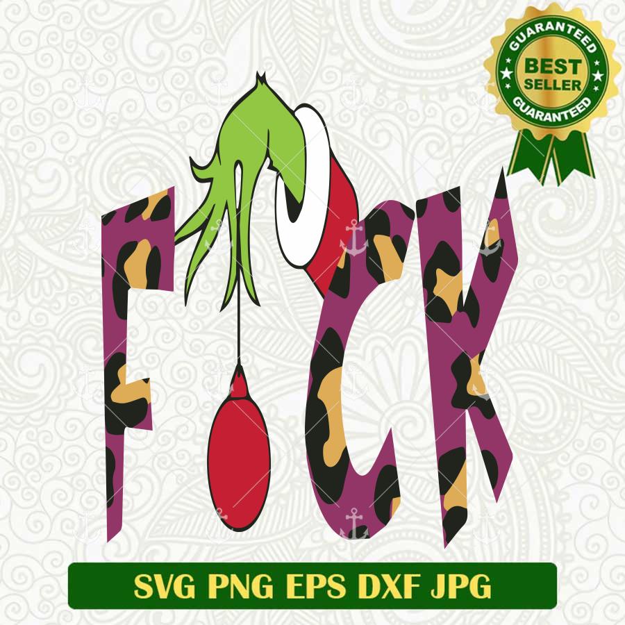 Grinch Fuck Hand SVG