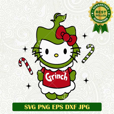 Grinch Hello Kitty SVG