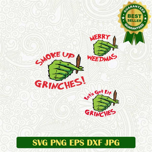 Grinch Weed Svg