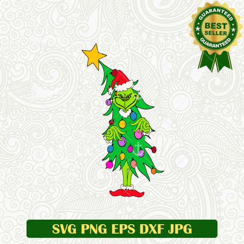 Grinch christmas Tree SVG