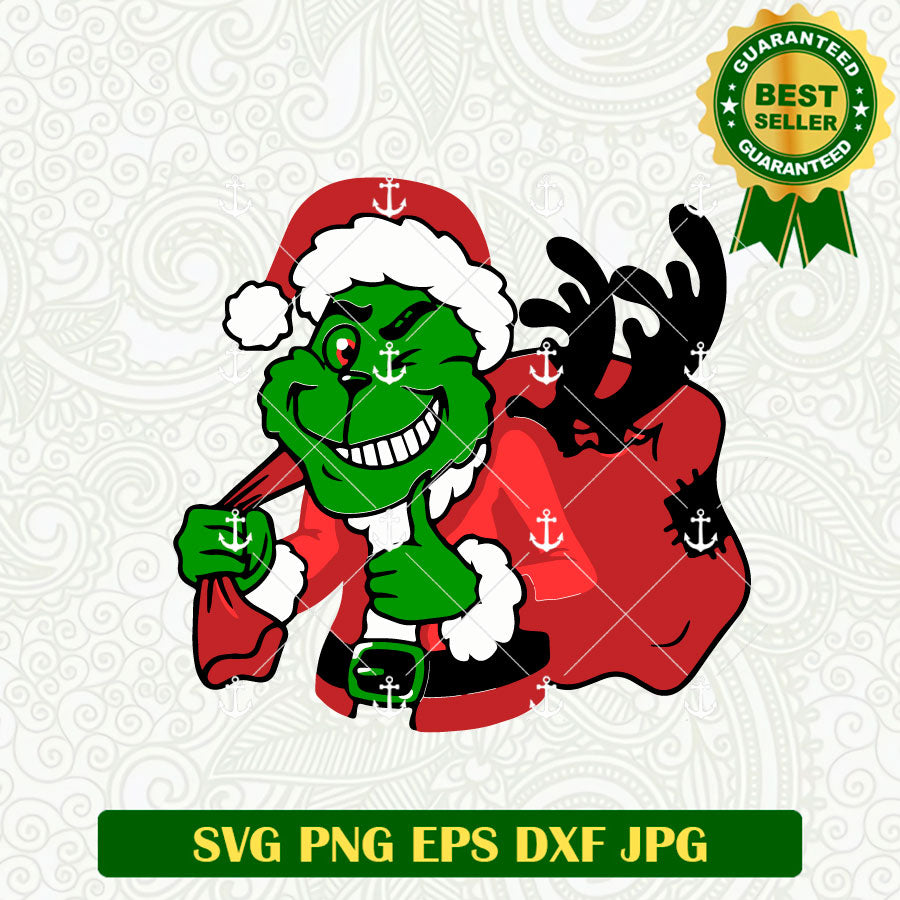 Grinch santa Claus Christmas SVG