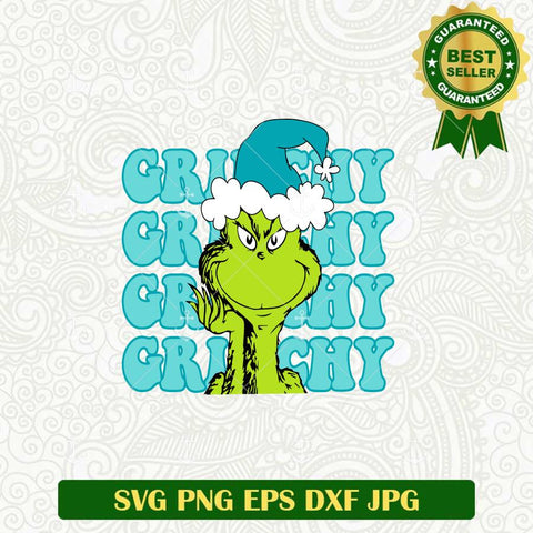 Grinchy Blue Christmas SVG