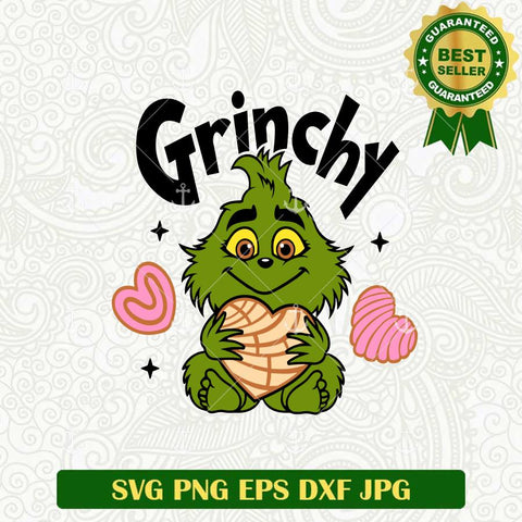 Grinchy Conchas Cake SVG