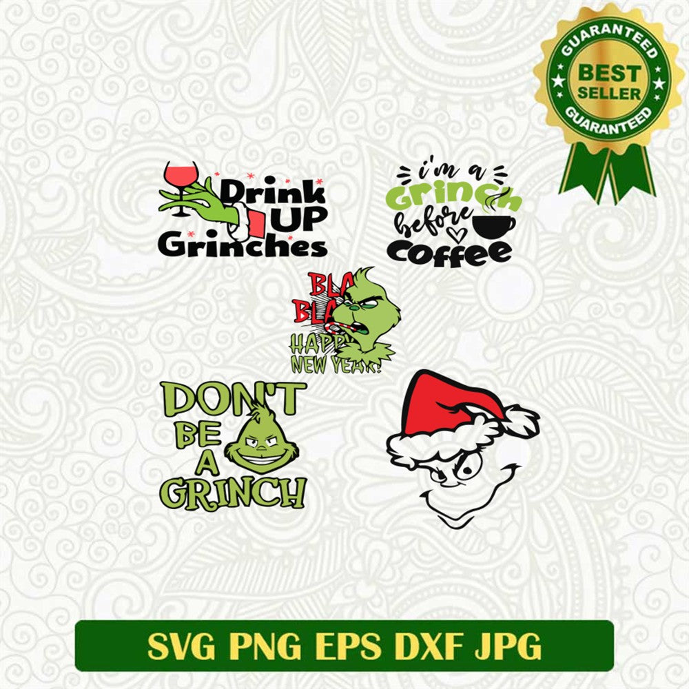 Grinchy Holiday Quote Svg