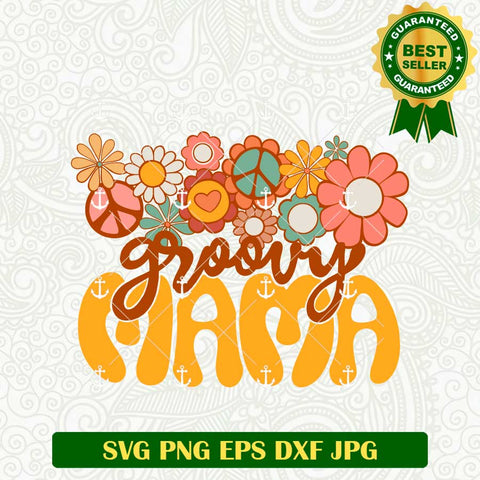 Groovy Mama Vintage Style SVG