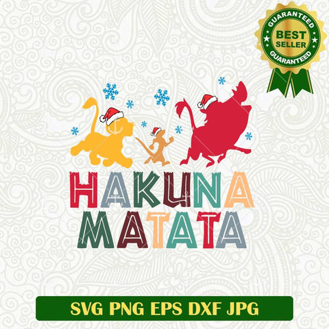 Hakuna Matata Christmas SVG