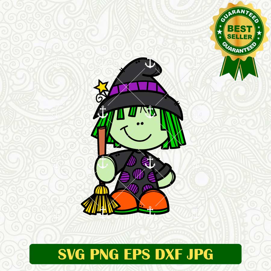 Halloween Girl Witch SVG