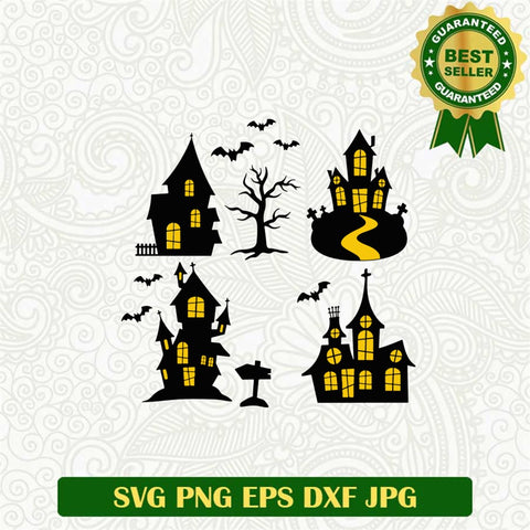 Halloween Haunted Set Svg