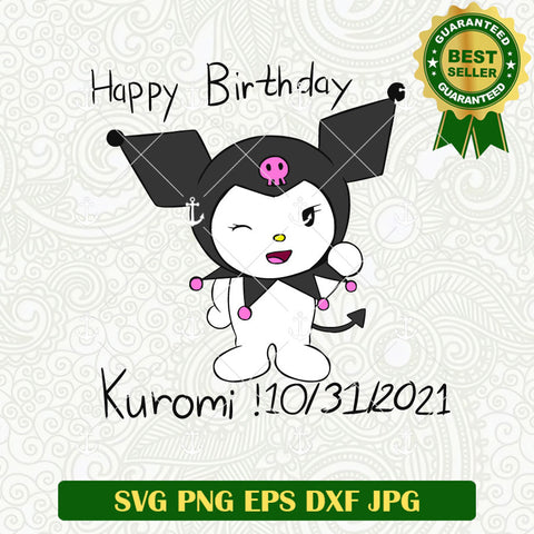 Happy Birthday Kuromi SVG