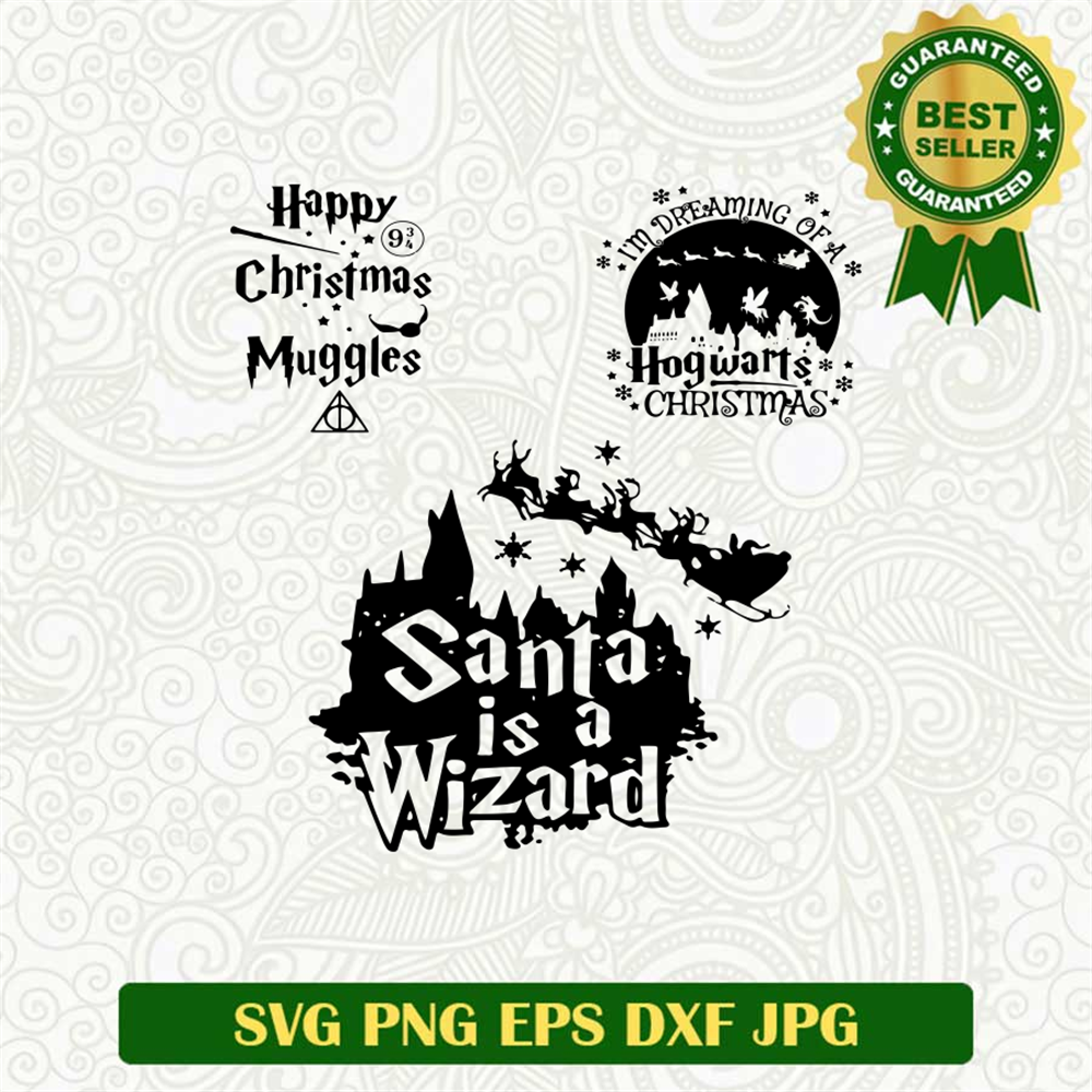 Happy Christmas Muggle Christmas SVG