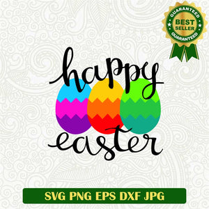 Happy Easter Colorful Svg