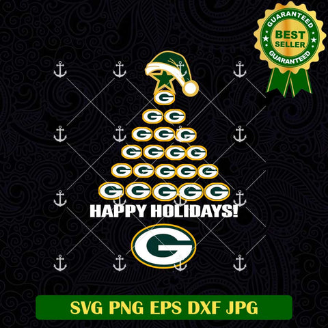 Happy Holidays Greenbay Packers SVG