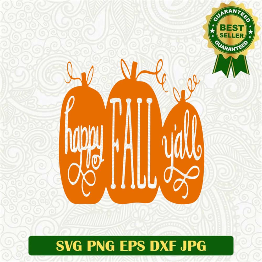 Happy fall yall SVG