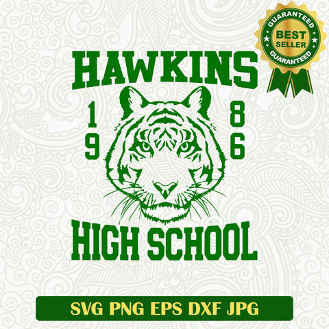 Hawkins High School 1986 logo SVG, Strangers Thing School SVG PNG