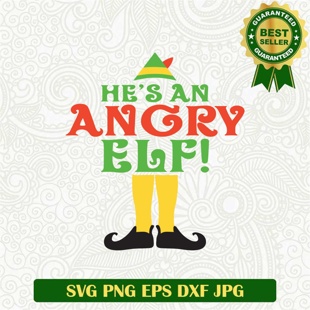 He's An Angry Elf SVG