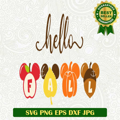 Hello Fall Pumpkin SVG