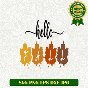 Hello Fall SVG